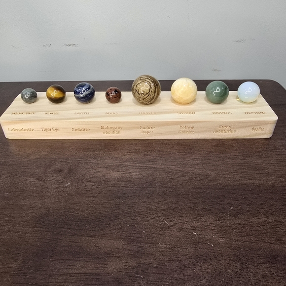 Solar System Crystal Sphere Planets, New - Picture 3 of 17